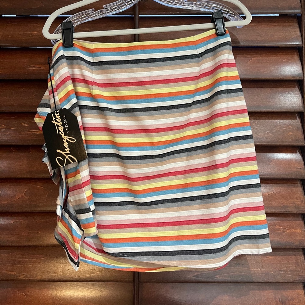 REVOLVE stripe skirt ❣️NWT